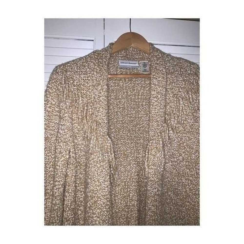 Alfred Dunner tan western fringe cardigan knit sw… - image 7