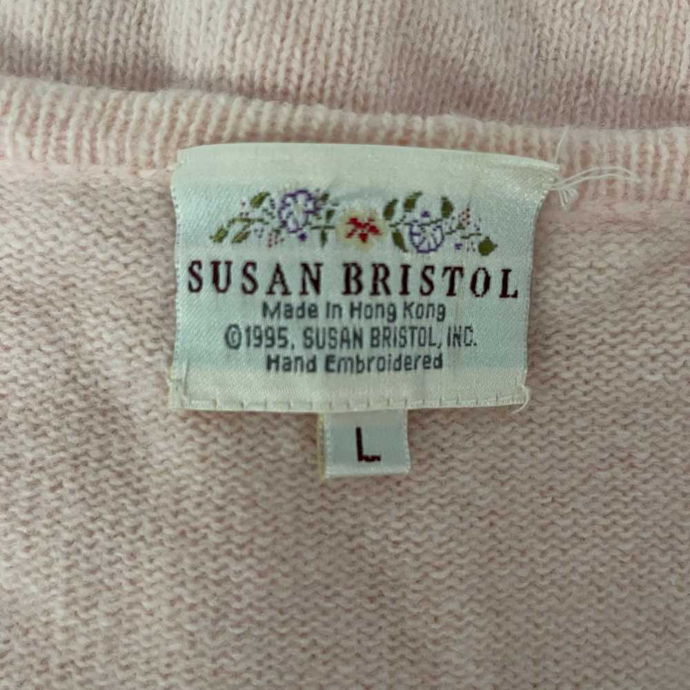 Vintage Susan Bristol Lambswool Angora Pink Beade… - image 2