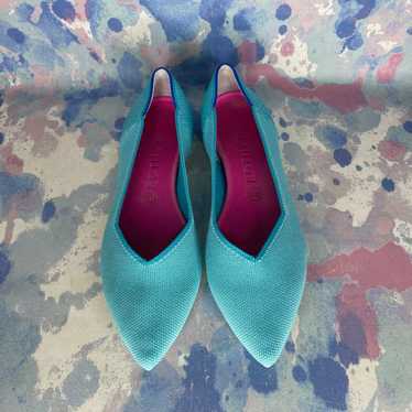 Rothy’s The Point ‘Island blue’ Flats Women’s Siz… - image 1