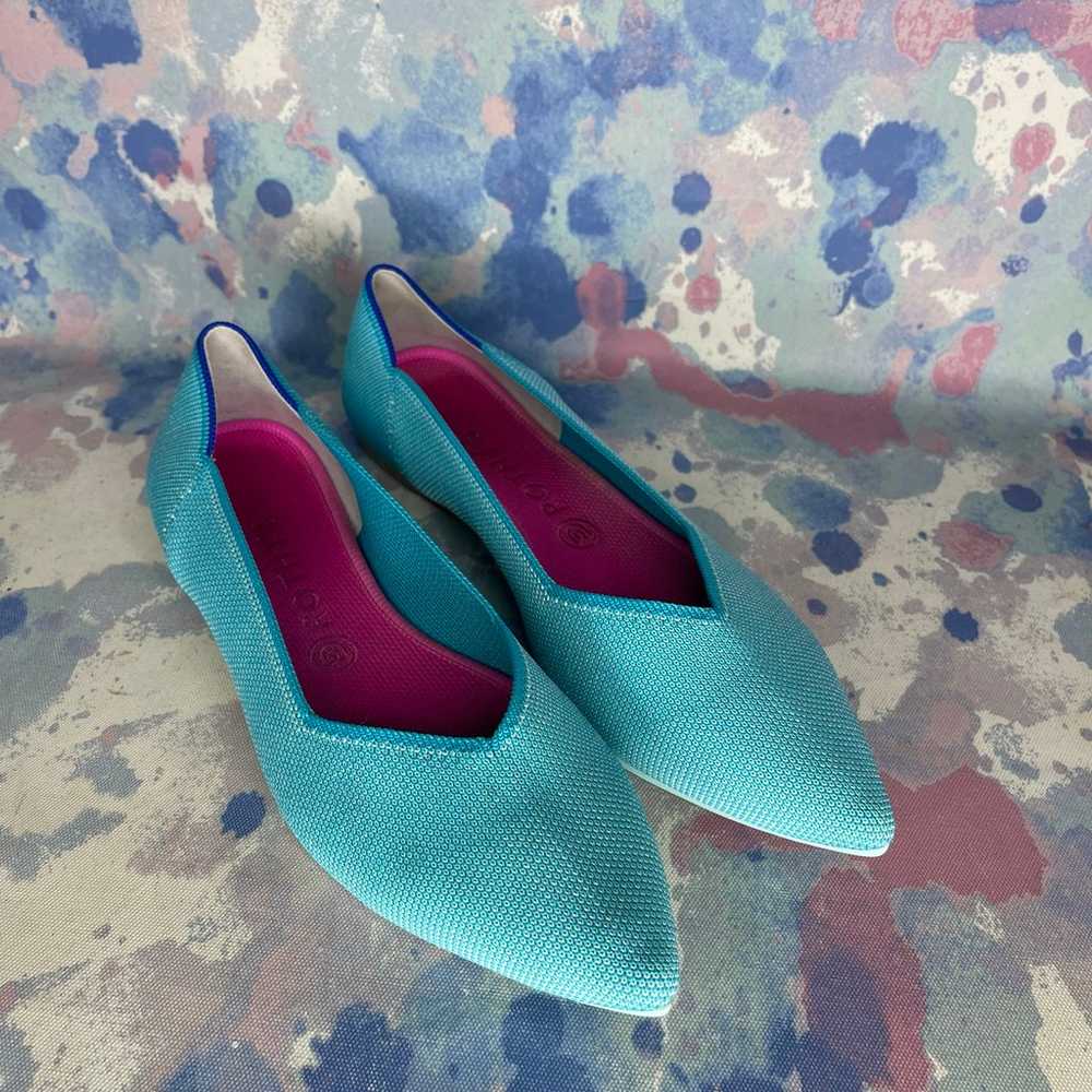 Rothy’s The Point ‘Island blue’ Flats Women’s Siz… - image 2