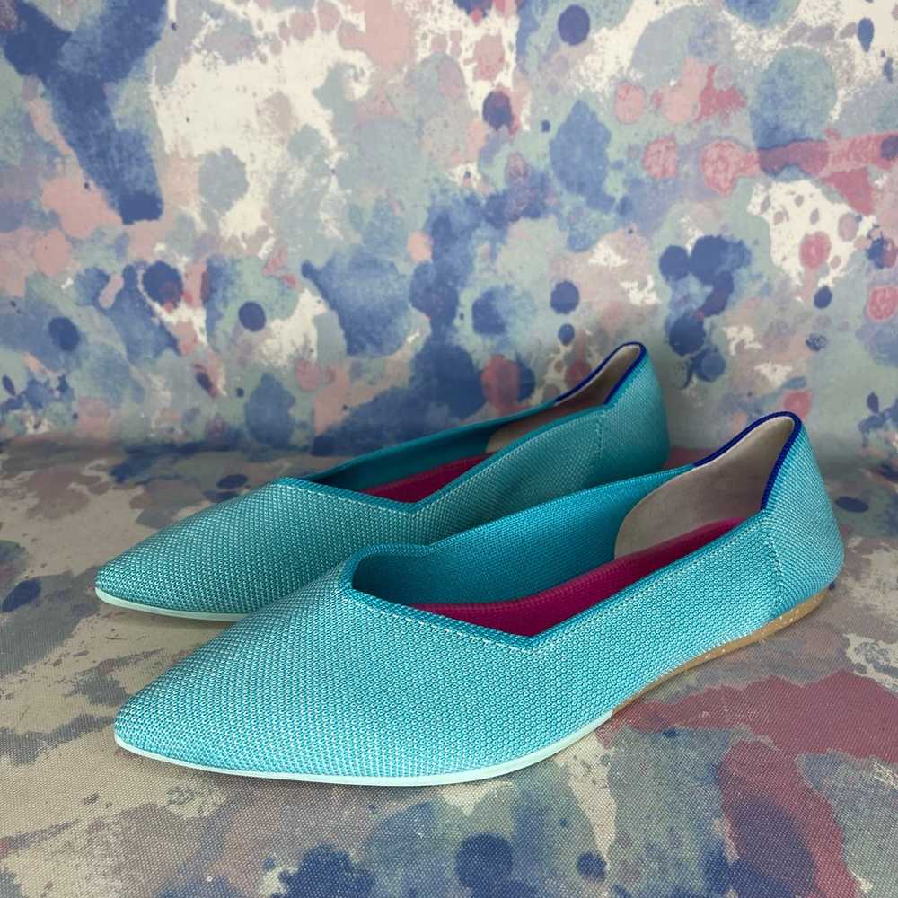 Rothy’s The Point ‘Island blue’ Flats Women’s Siz… - image 3