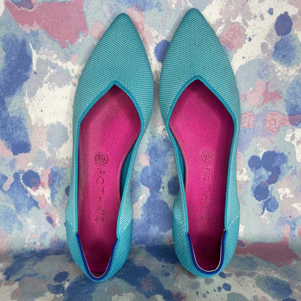 Rothy’s The Point ‘Island blue’ Flats Women’s Siz… - image 7