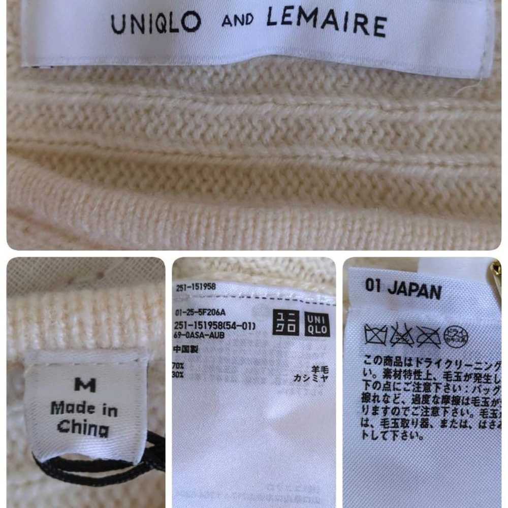 【UNIQLO AND LEMAIRE】Knit (M) Off-White Wool Cashm… - image 11