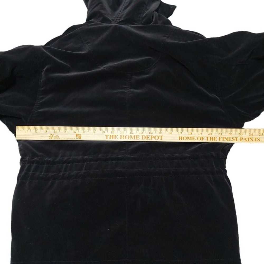 Express French Country vintage black velvet hoodie - image 2