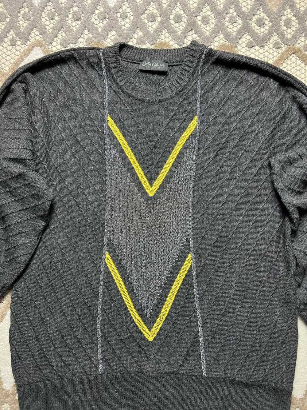 Carlo Colucci × Coloured Cable Knit Sweater × Str… - image 7