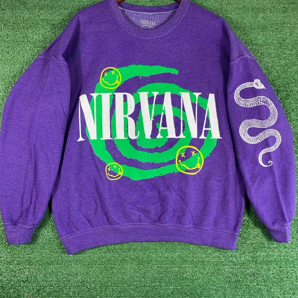 Nirvana Helix Smile Crewneck Sz L/XL - image 1