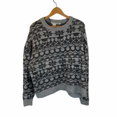 H&M Gray Winter Crewneck Sweater