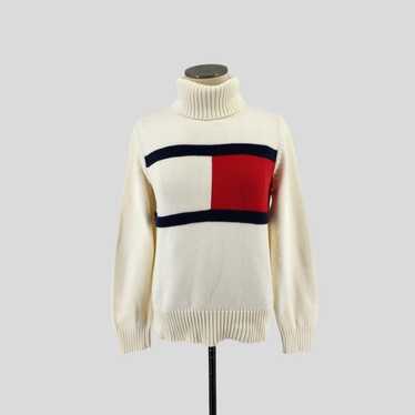 Vintage Tommy Hilfiger Knit Sweater Women Large T… - image 1