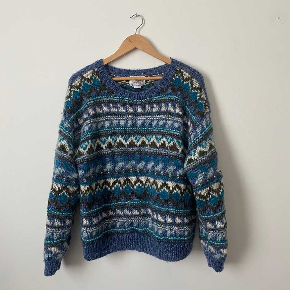 VINTAGE HAND KNIT SWEATER D.D. SLOANE - image 2