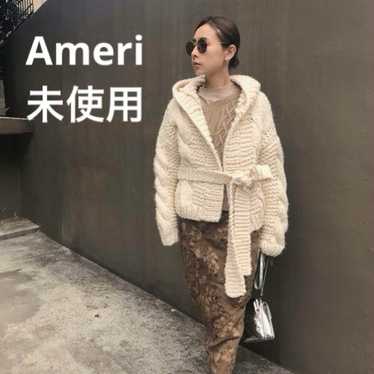 Ameri★HOODY KNIT SHORT GOWN★Cardigan★Difficult to… - image 1