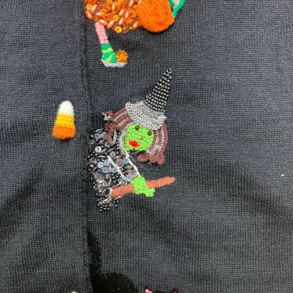 Vintage Michael Simon Halloween Sweater Trick Or … - image 6