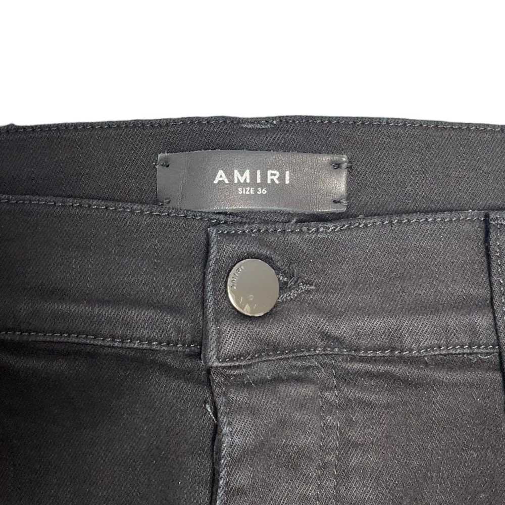 Amiri Amiri MX1 Bandana Patch Jeans Overdyed Black - image 4