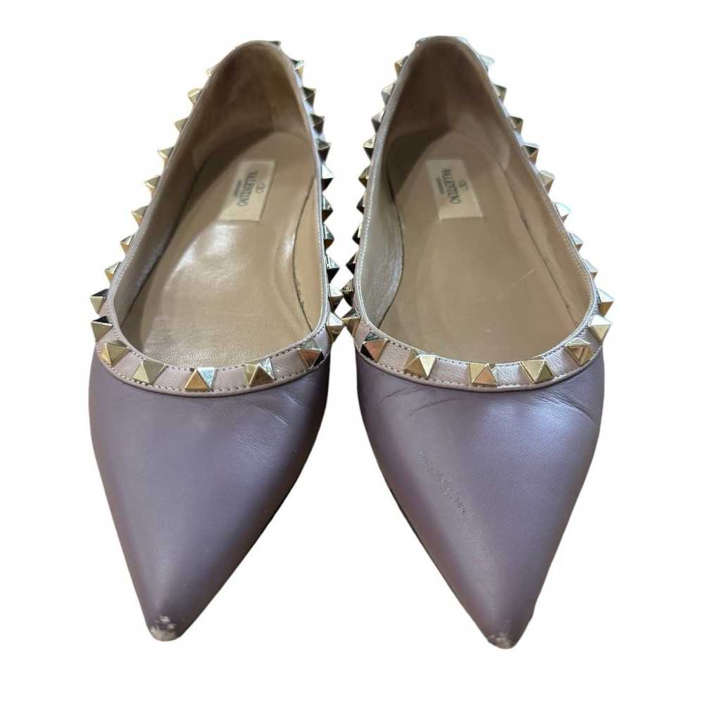 AUTHENTIC Valentino Garavani Rockstud Purple Leat… - image 2