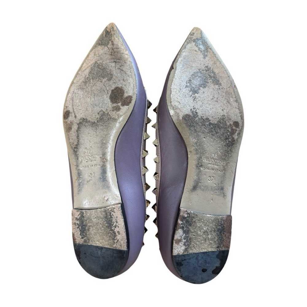 AUTHENTIC Valentino Garavani Rockstud Purple Leat… - image 7