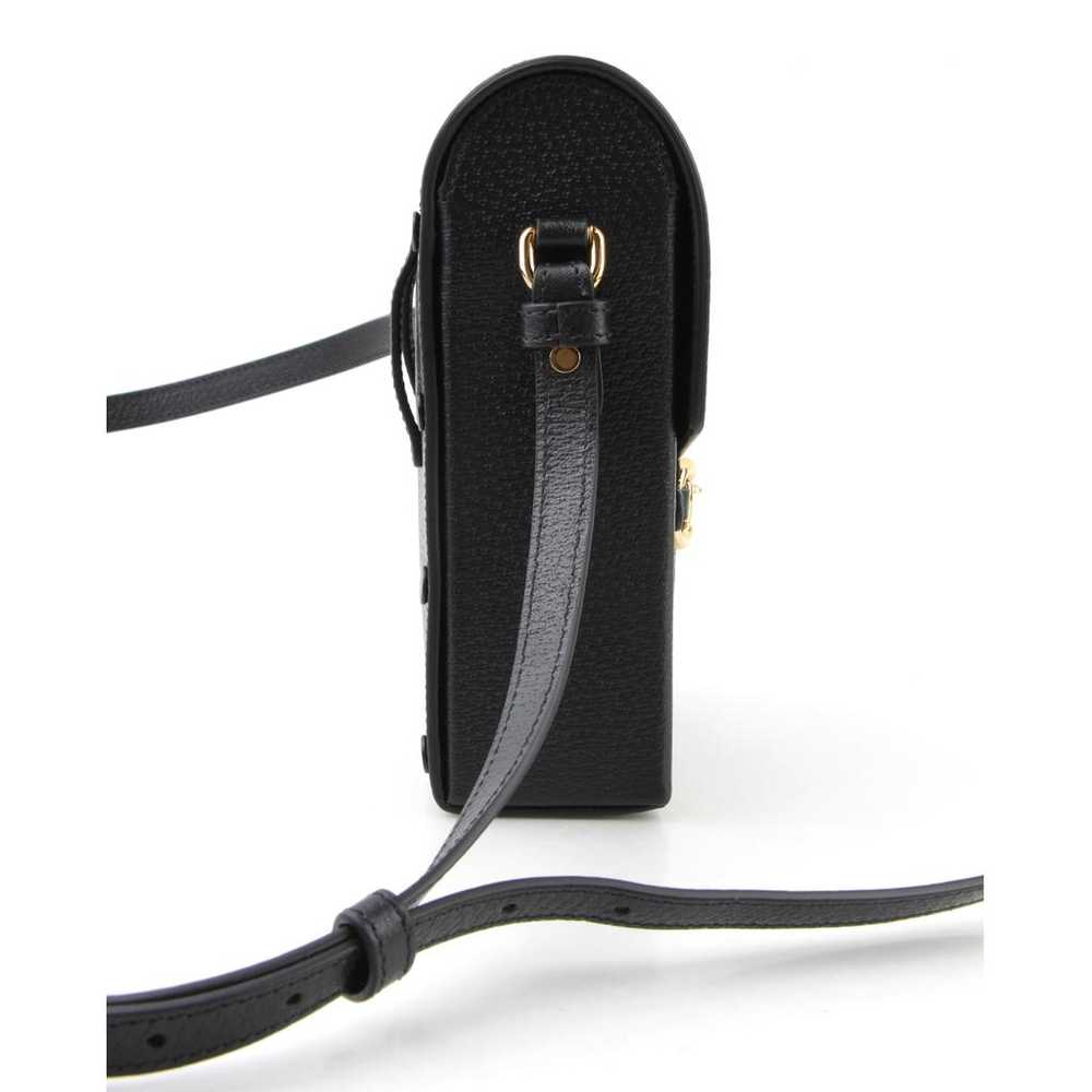 Gucci Horsebit 1955 Vertical leather crossbody bag - image 3