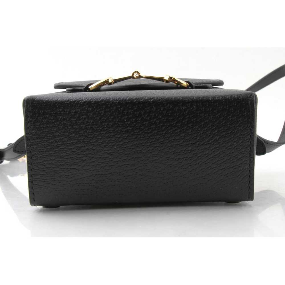 Gucci Horsebit 1955 Vertical leather crossbody bag - image 5