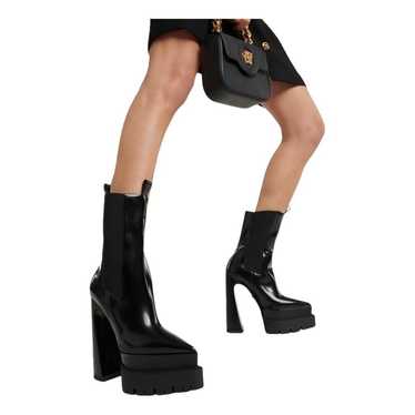 Versace Leather ankle boots