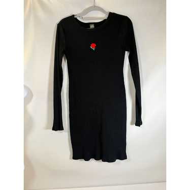 Other Wild Fable Dress Black Long Sleeve Ribbed S… - image 1