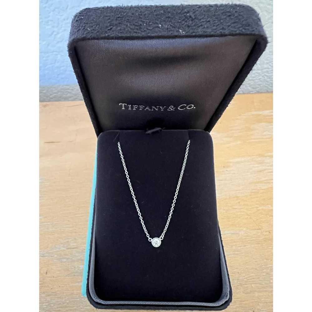 Tiffany & Co Elsa Peretti platinum necklace - image 2