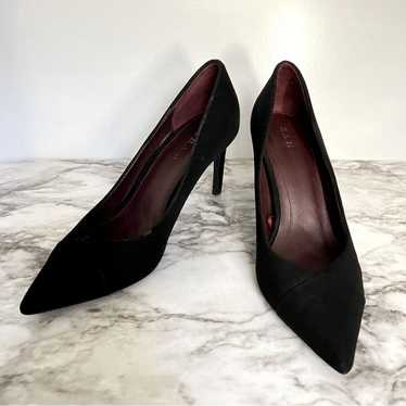 Zara Black Suede Pointed Toe Heels- Size 39