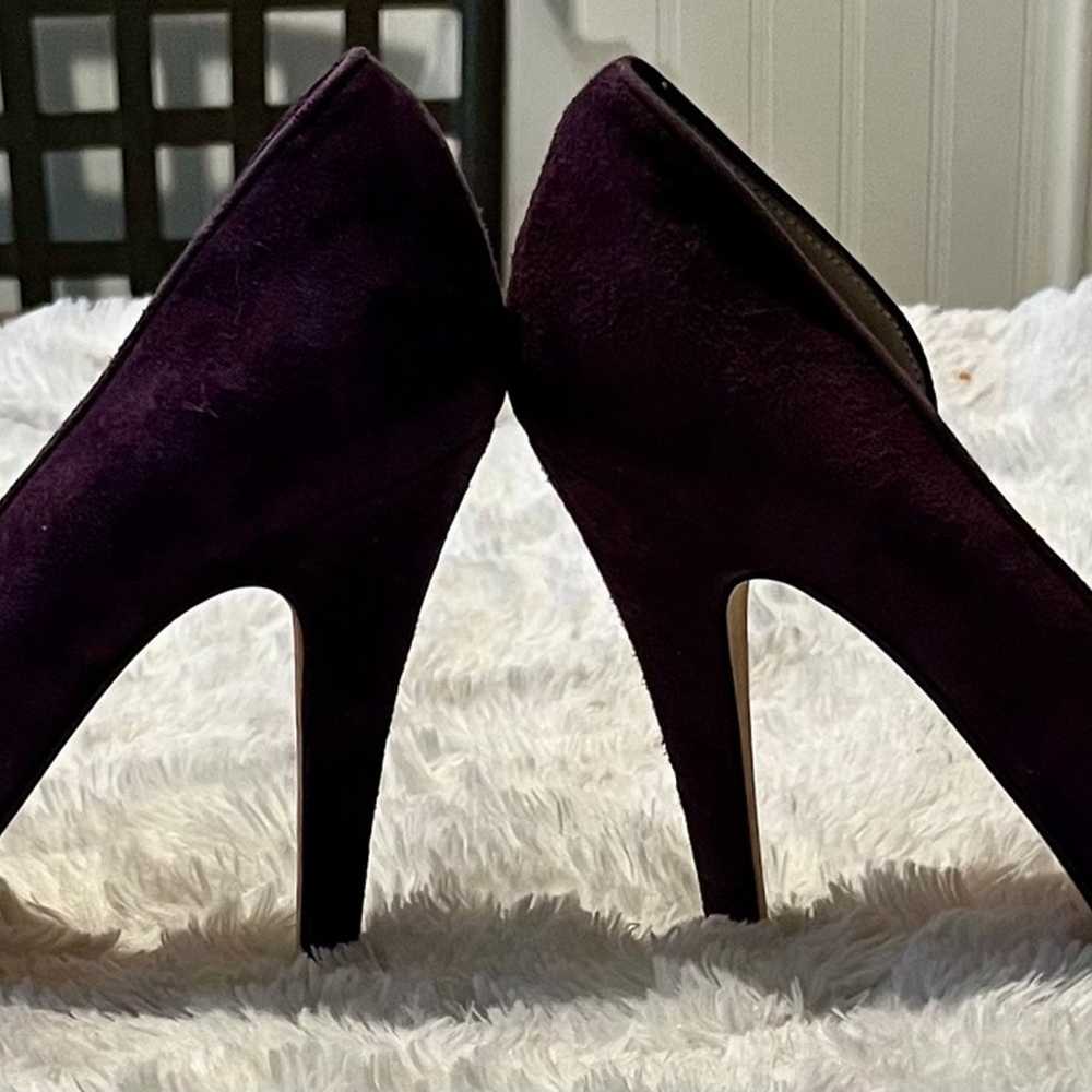 Steve Madden Purple Leather Lollyy 4” Heels size 6 - image 4