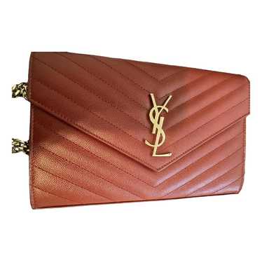 Saint Laurent Portefeuille enveloppe leather clut… - image 1