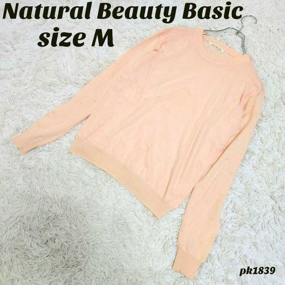 【Natural Beauty Basic】Lightweight tulle knit, Pin… - image 1