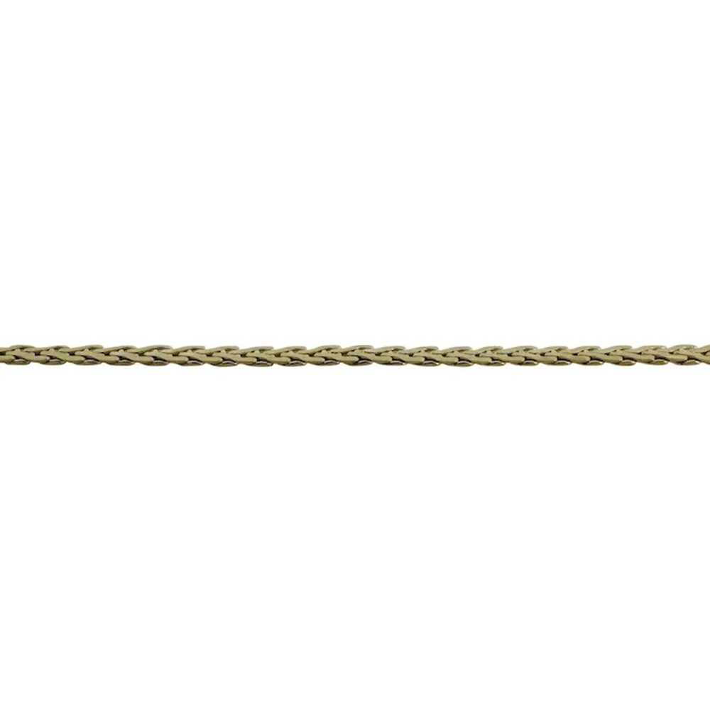 14k Yellow Gold 3.7g Ladies Thin 2.5mm Braided Fa… - image 3