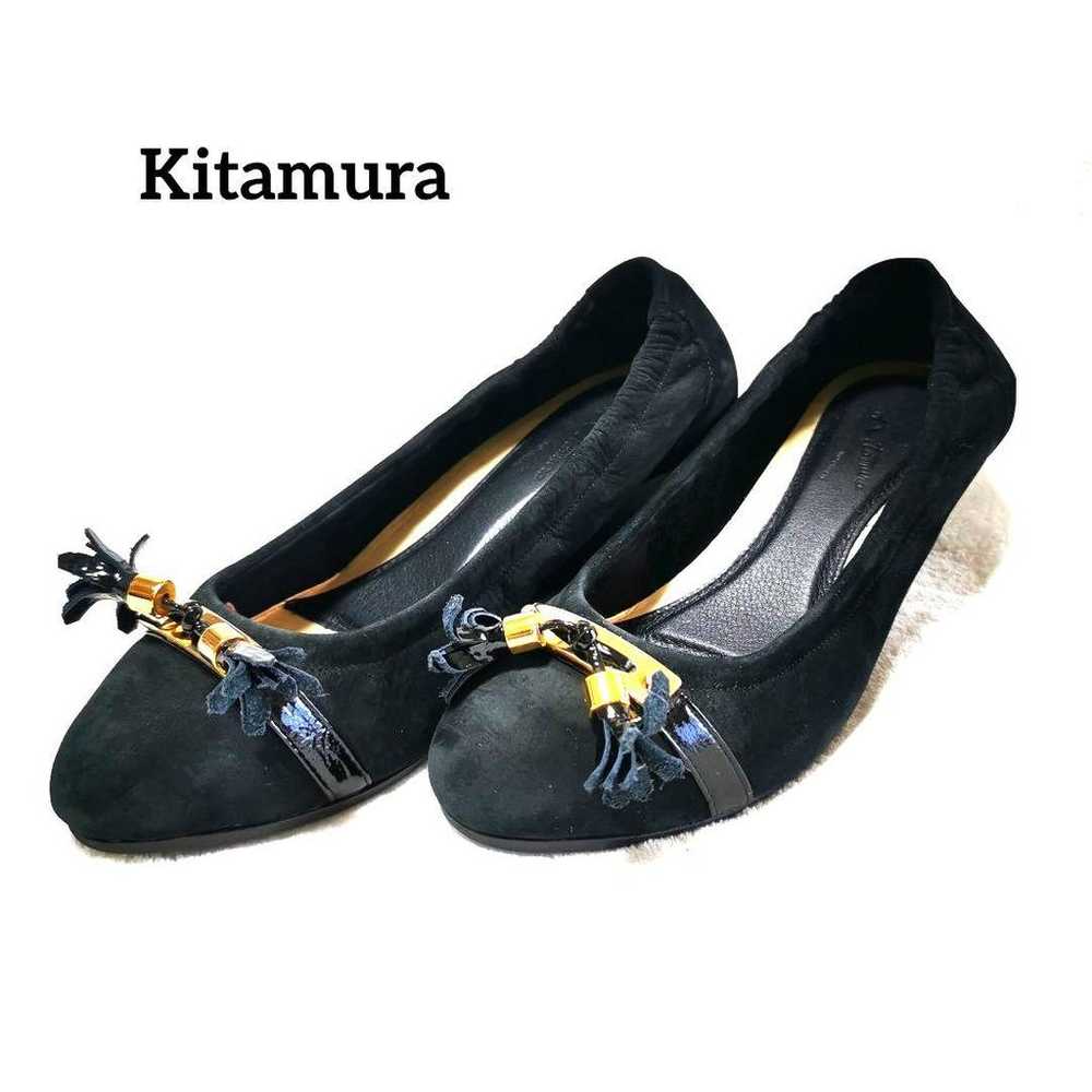 Kitamura Suede/Enamel Genuine Leather Decorative … - image 2