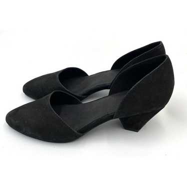 Eileen Fisher Remi Leather D'Orsay Hexagon Heels … - image 1