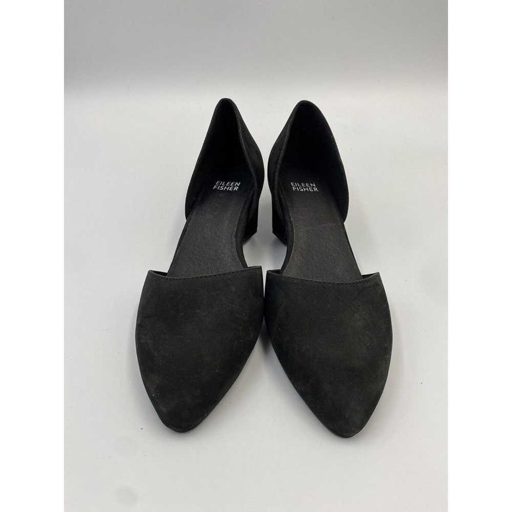 Eileen Fisher Remi Leather D'Orsay Hexagon Heels … - image 2