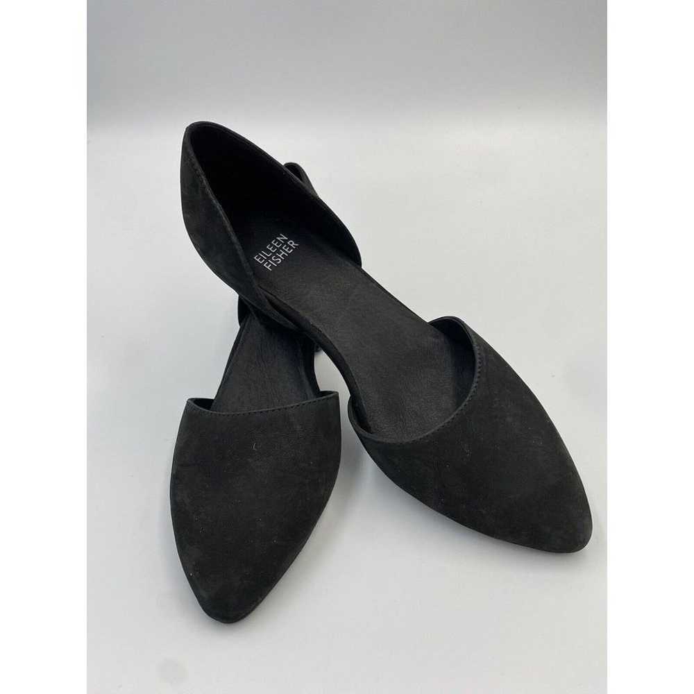 Eileen Fisher Remi Leather D'Orsay Hexagon Heels … - image 6