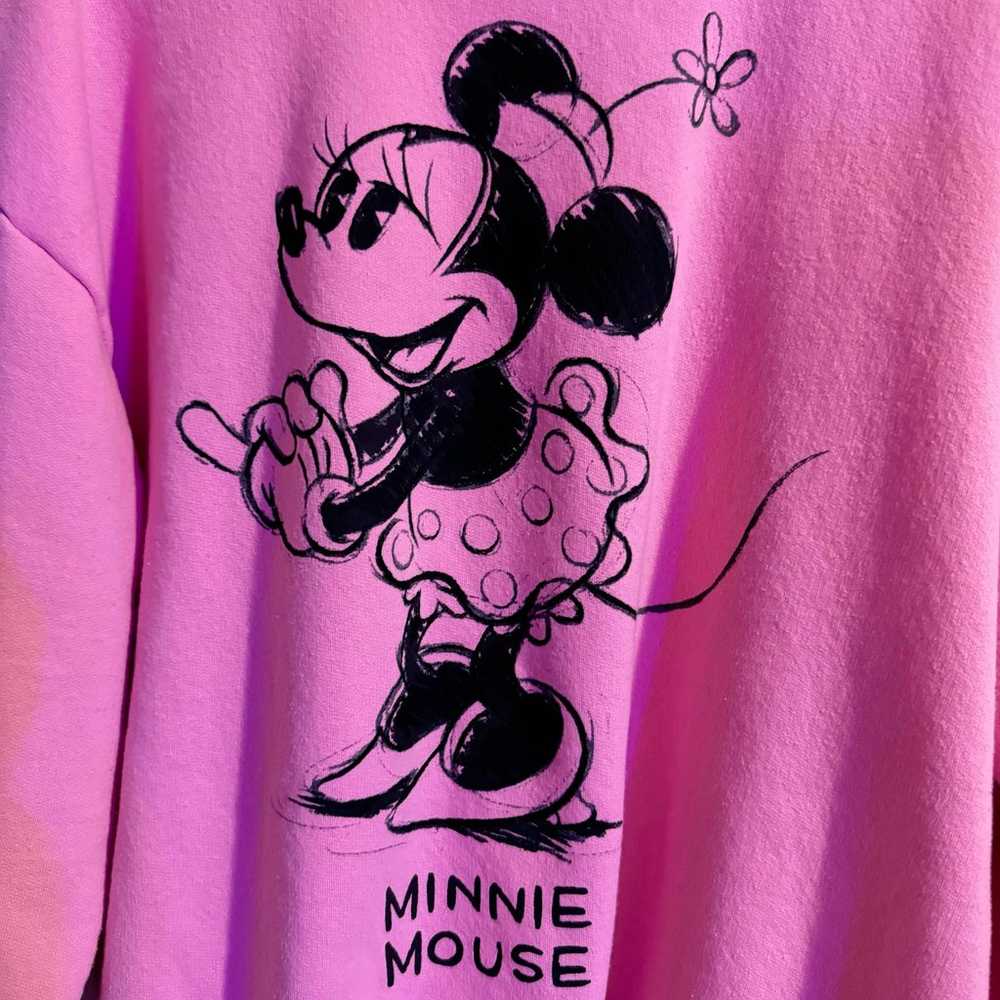 DISNEY PINK MINNIE MOUSE SWEATSHIRT SIZE XXL - image 2