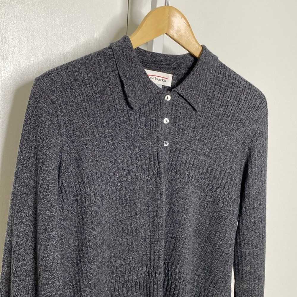 Talbots | VINTAGE Charcoal Grey/Gray Wool/Cotton … - image 2