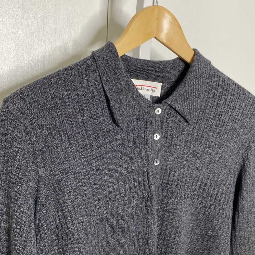 Talbots | VINTAGE Charcoal Grey/Gray Wool/Cotton … - image 3