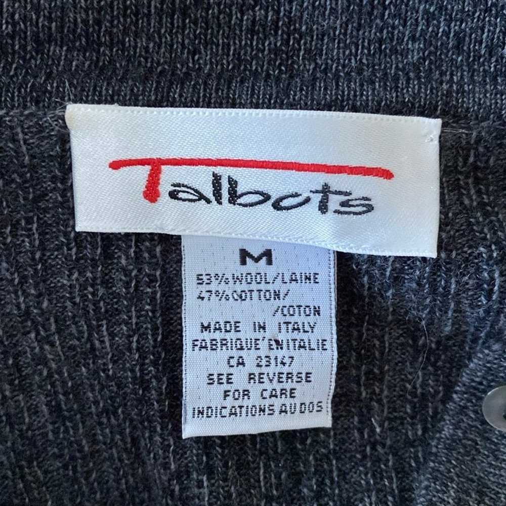 Talbots | VINTAGE Charcoal Grey/Gray Wool/Cotton … - image 8