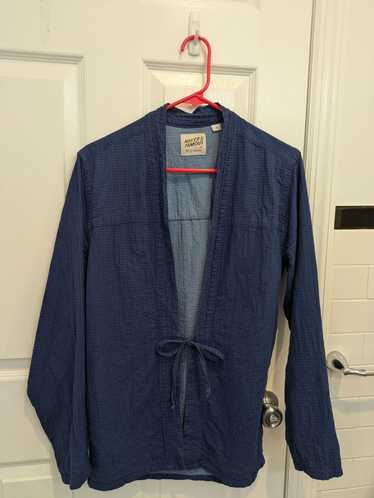 Naked & Famous Naked and Famous Kimono Shirt Blue 