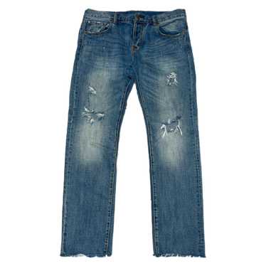 スティル Straight Mud Vintage Denim Pants Studio D'Artisan 