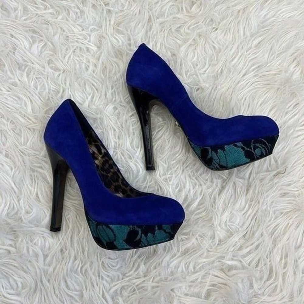 Betsey Johnson Blue Pumps Sz 7.5 Dareah Stiletto … - image 12