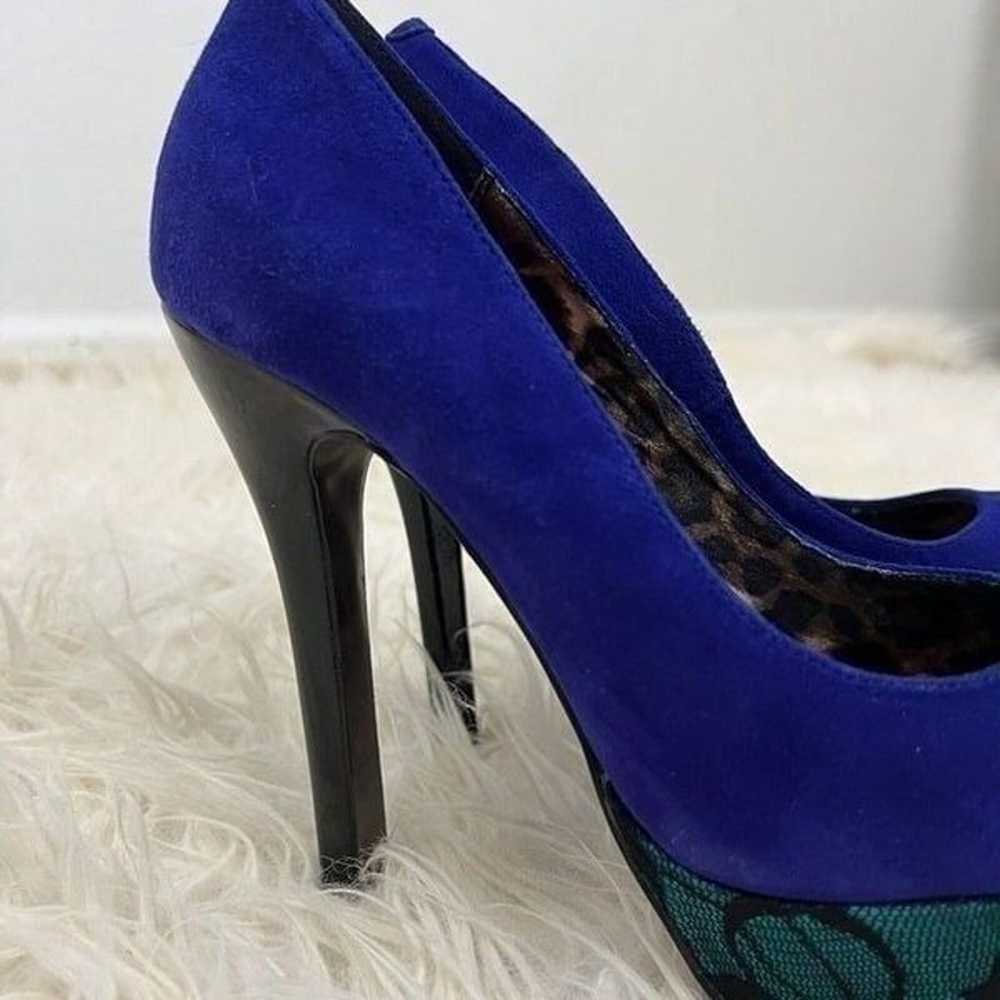 Betsey Johnson Blue Pumps Sz 7.5 Dareah Stiletto … - image 9