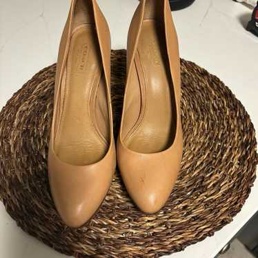 Coach tan heels size 8.5 - image 1