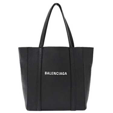 Balenciaga Eveyday Cabas Black Leather Tote Bag (P