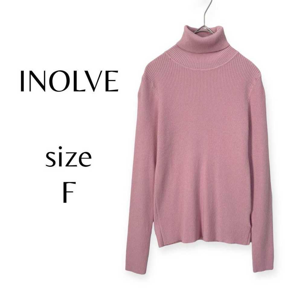 【Involve】Turtle Rib Knit Pink Size F a334 - image 10