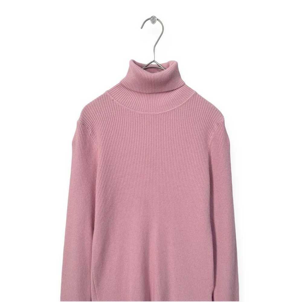 【Involve】Turtle Rib Knit Pink Size F a334 - image 3