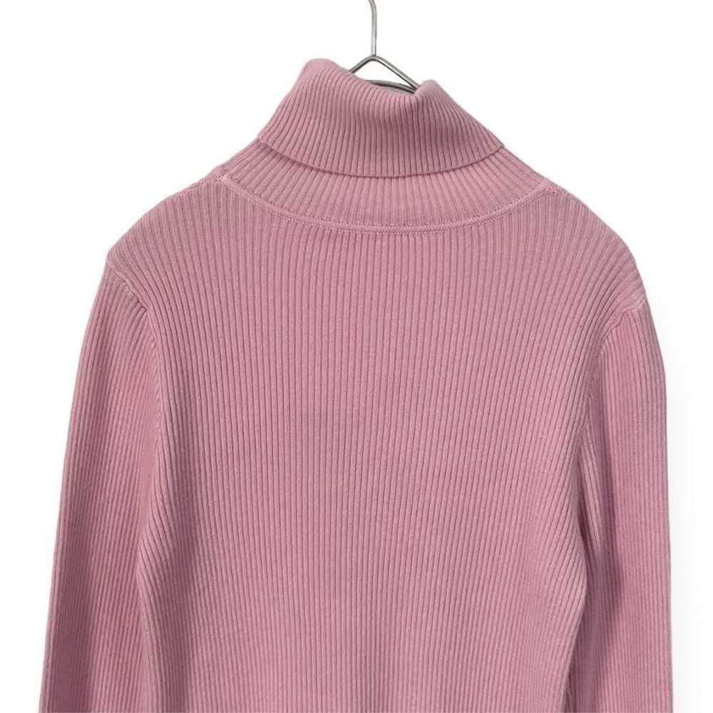 【Involve】Turtle Rib Knit Pink Size F a334 - image 6