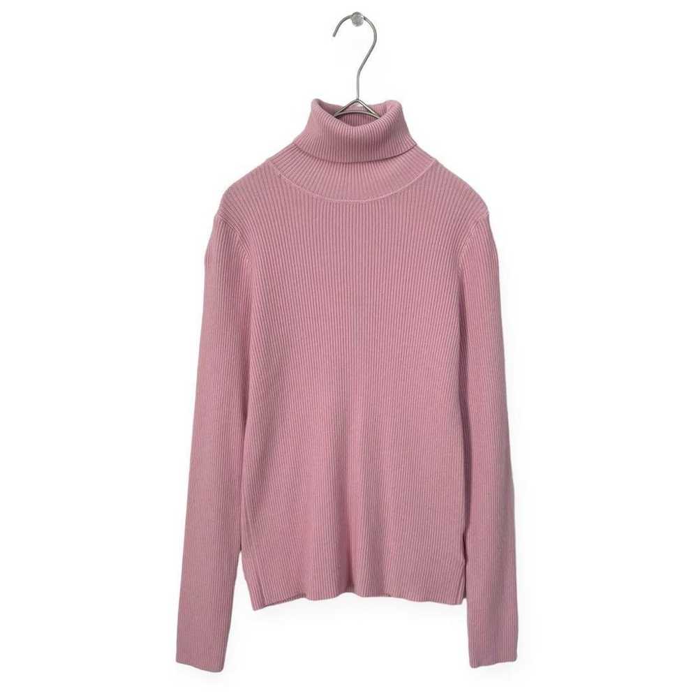 【Involve】Turtle Rib Knit Pink Size F a334 - image 7