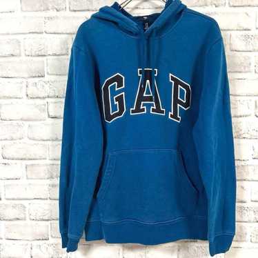 GAP Vintage Hoodie Parka Blue Big Logo - image 1