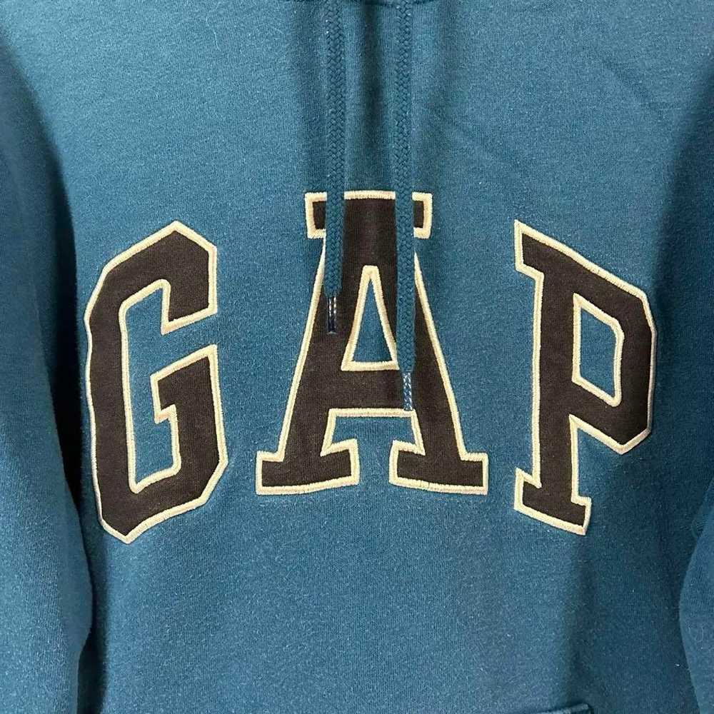 GAP Vintage Hoodie Parka Blue Big Logo - image 3