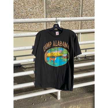 Animal Tee × Jerzees × Vintage 90s Camp Alabama V… - image 1