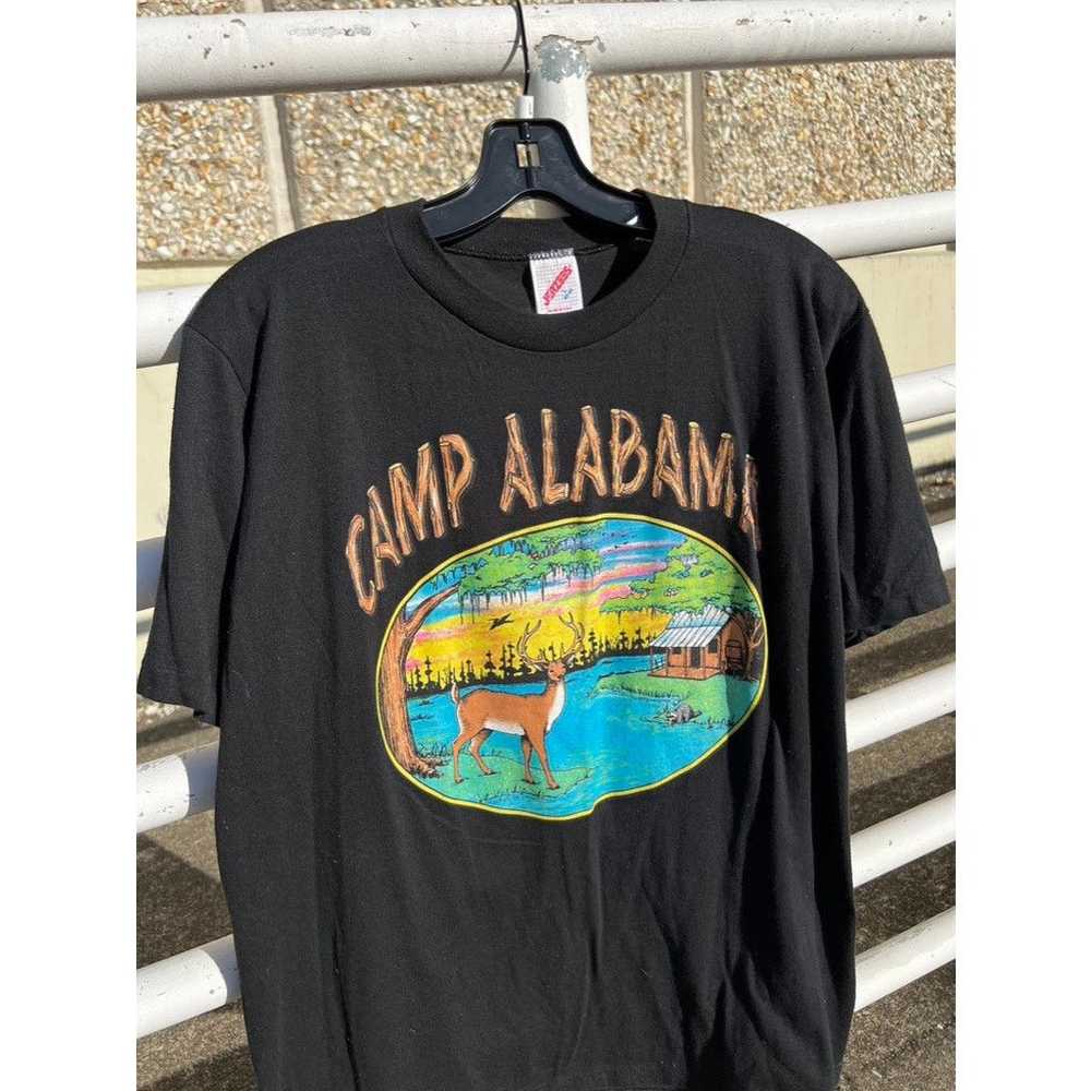 Animal Tee × Jerzees × Vintage 90s Camp Alabama V… - image 2